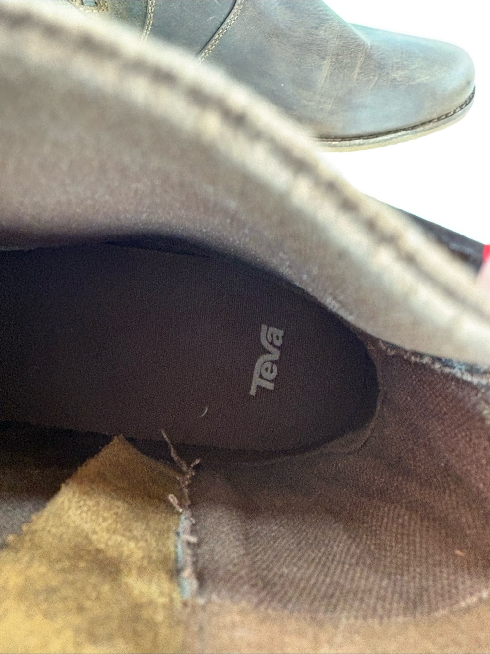 Teva Ellery Waterproof Leather Ankle Boots Women’s 10 Brown Side Zip - Picture 7 of 9